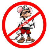 NO RATS!!! Sticker