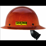 Tradesman Clothing logo Yellow border