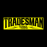 Tradesman Clothing logo Yellow border